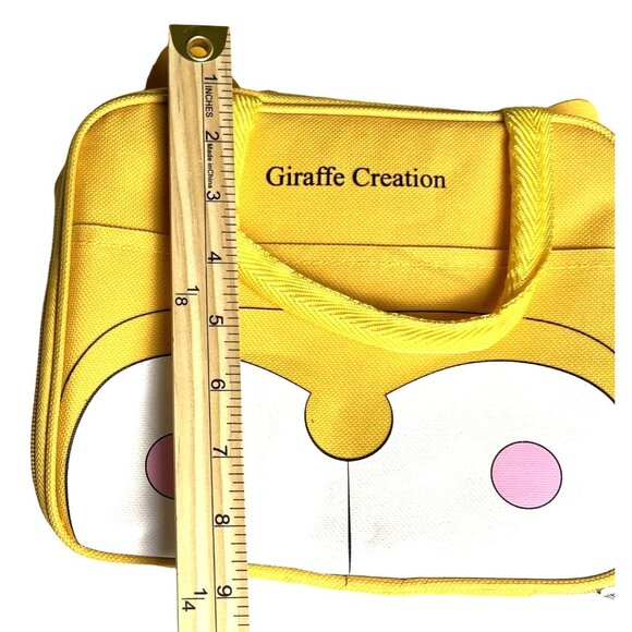 Giraffe Creation Kids Lunch Bag Insulated Cooler Dog Design 8in x 9in Yellow - Picture 10 of 10